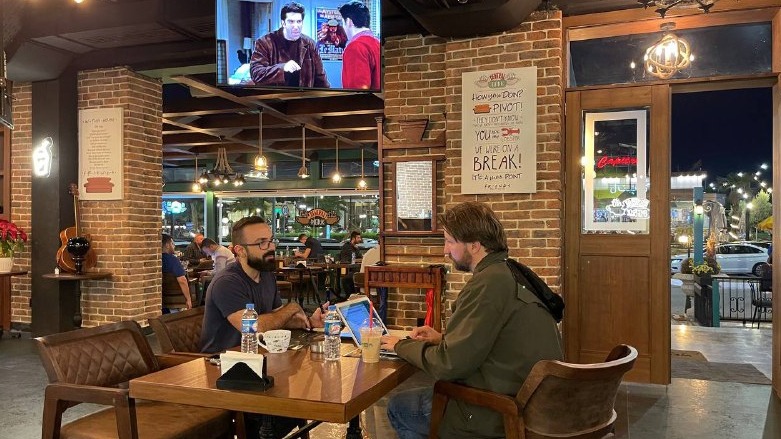 Central Perk café in Dream City, Erbil. (Photo: Wladimir van Wilgenburg/K24)